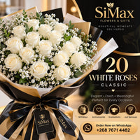 Classic Ivory White Roses